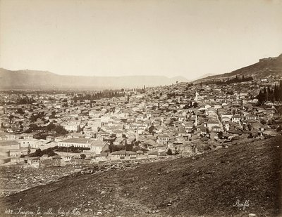 View of Smyrne, Turkey by Félix Bonfils