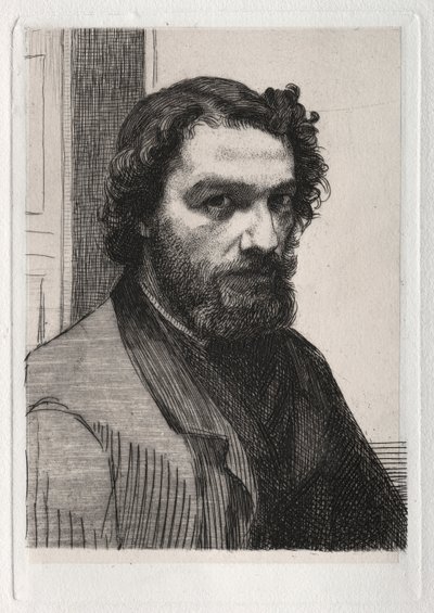 Alphonse Legros by Felix Bracquemond