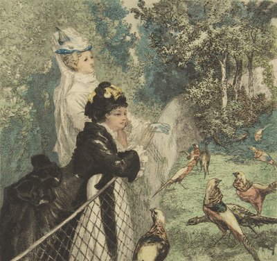 In the Zoological Garden by Felix Bracquemond