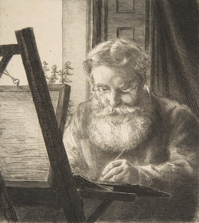 Portrait of Edwin Edwards by Felix Bracquemond