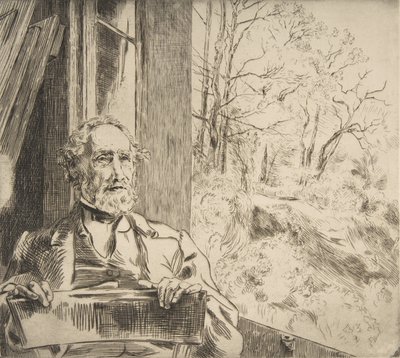 Portrait of Meyer-Heine, 1872 by Felix Bracquemond