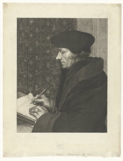 Portrait of Desiderius Erasmus by Felix Bracquemond