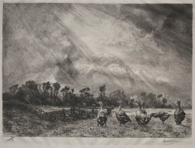 The Storm Cloud by Felix Bracquemond