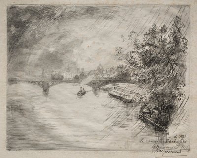 View of the Bridge of Saint-Pères by Felix Bracquemond