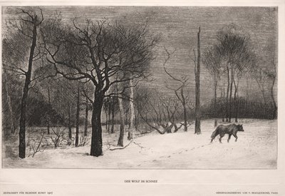 Winter by Felix Bracquemond