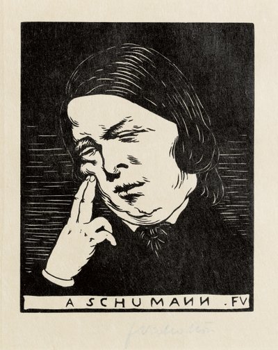 To Schumann by Felix Edouard Vallotton