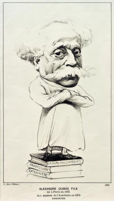 Alexandre Dumas Jr. by Felix Edouard Vallotton
