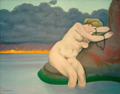Chained Andromeda by Felix Edouard Vallotton