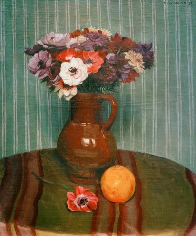 Anemones and Orange by Felix Edouard Vallotton