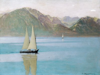 Boat on Lake Geneva by Felix Edouard Vallotton