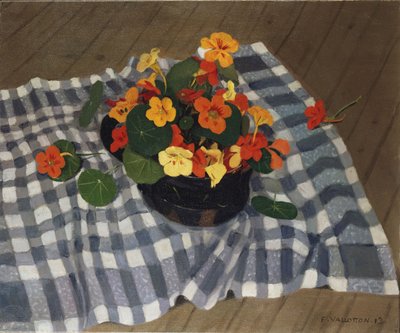 Bowl of Nasturtiums by Felix Edouard Vallotton