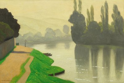 Morning Mist at Andelys. 1917 by Felix Edouard Vallotton