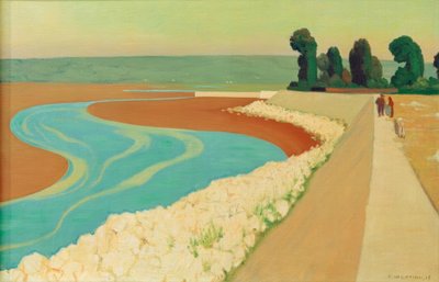 Honfleur Dike by Felix Edouard Vallotton