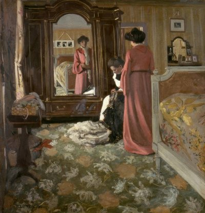 Interior by Felix Edouard Vallotton