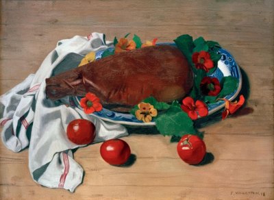 Ham and Tomatoes by Felix Edouard Vallotton