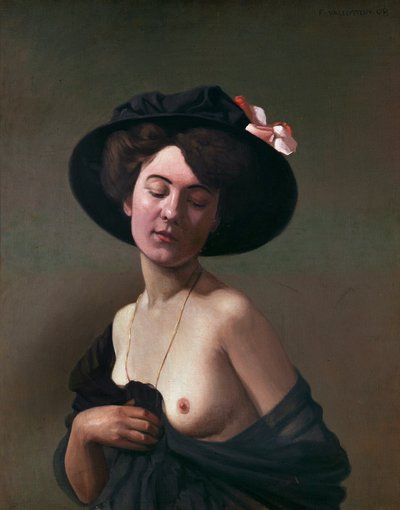Lady in a Black Hat, 1908 by Felix Edouard Vallotton