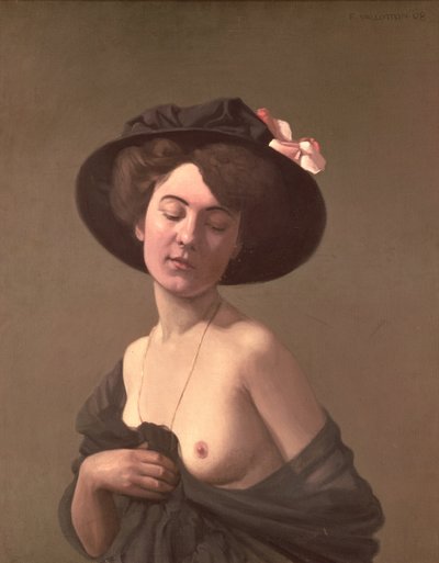 Lady in a Hat by Felix Edouard Vallotton