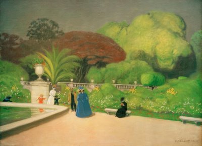 The Luxembourg Garden by Felix Edouard Vallotton