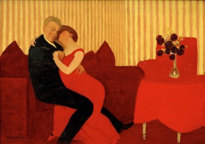 The Lie by Felix Edouard Vallotton