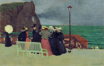 The Planks at Etretat, 1899 by Felix Edouard Vallotton