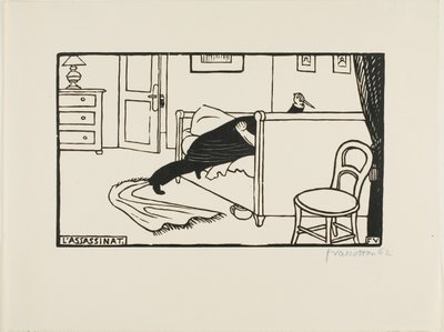 Murderer by Felix Edouard Vallotton