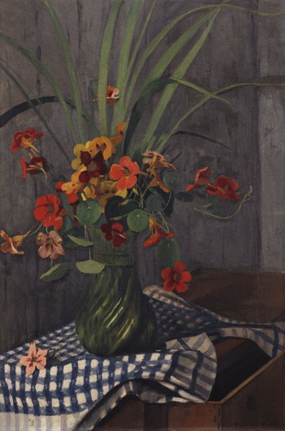 Nasturtiums by Felix Edouard Vallotton