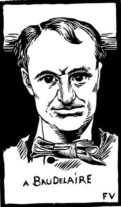 Portrait of Charles Baudelaire (1821-1867) by Felix Edouard Vallotton