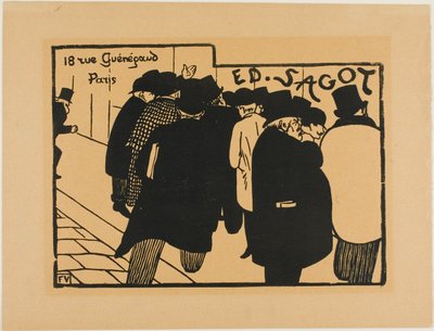 Print Fanciers by Felix Edouard Vallotton