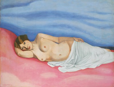 Reclining Female Nude by Felix Edouard Vallotton
