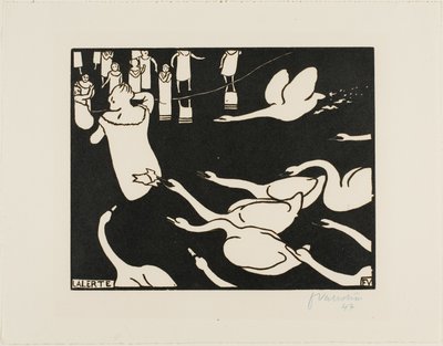The Alarm by Felix Edouard Vallotton