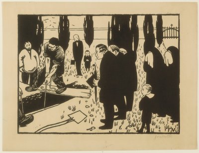 The Funeral by Felix Edouard Vallotton