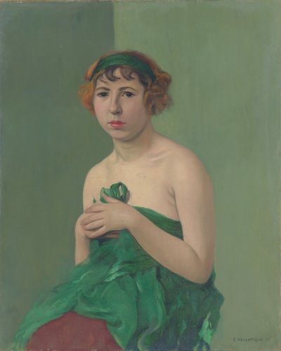The Green Ribbon by Felix Edouard Vallotton