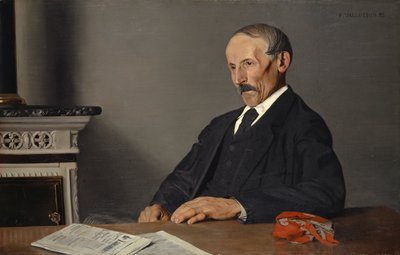 The Old Concierge by Felix Edouard Vallotton