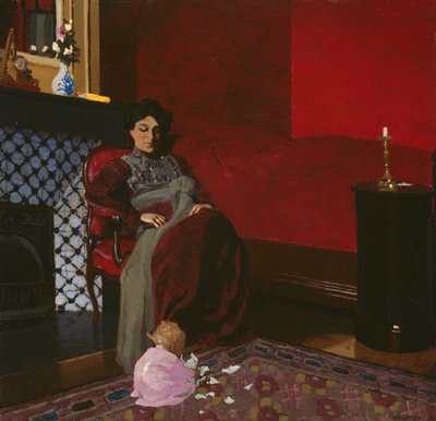 The Red Room, Etretat by Felix Edouard Vallotton