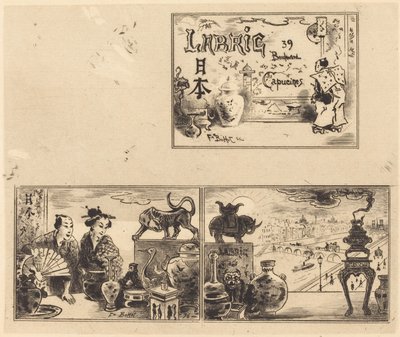 Address of Labric, 1876 by Felix Hilaire Buhot