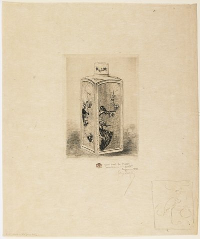 Tea Box Porcelain by Felix Hilaire Buhot