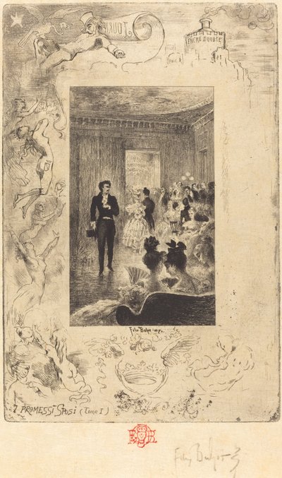 The Betrothed, 1879-1880 by Felix Hilaire Buhot