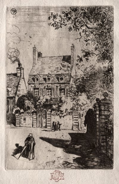 In Province: The House at Orléans by Felix Hilaire Buhot