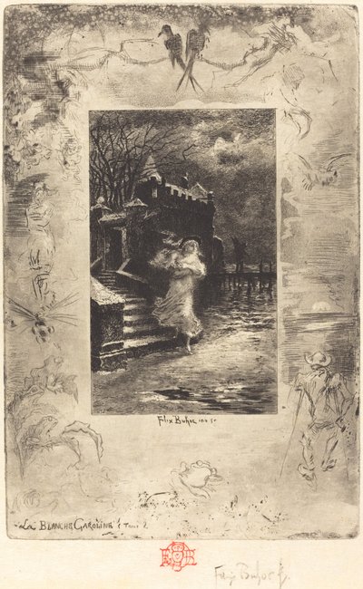 Pale Caroline, 1879-1880 by Felix Hilaire Buhot