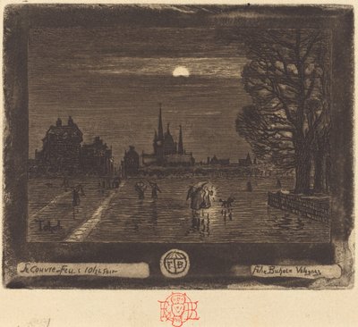 The Curfew [recto] by Felix Hilaire Buhot