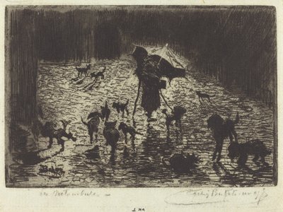 The Night Prowlers by Felix Hilaire Buhot