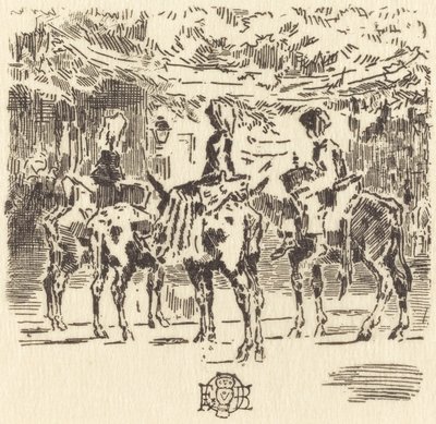 Les Petits Anes de Luchon by Felix Hilaire Buhot