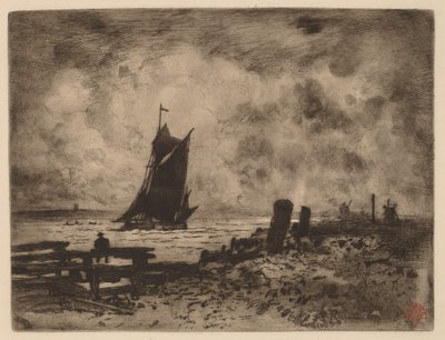 Marine: Souvenir of Medway by Felix Hilaire Buhot