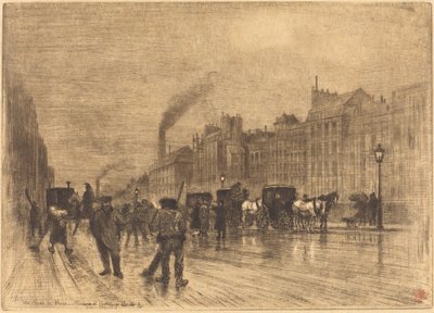 Winter Morning on the Quays, 1883 by Felix Hilaire Buhot