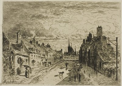 My Little Town by Felix Hilaire Buhot