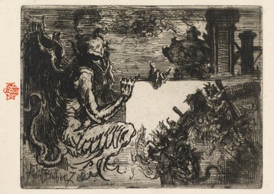 The Demon Printer by Felix Hilaire Buhot