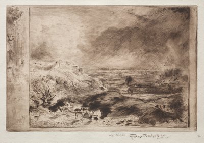 The Storm, after Constable by Felix Hilaire Buhot