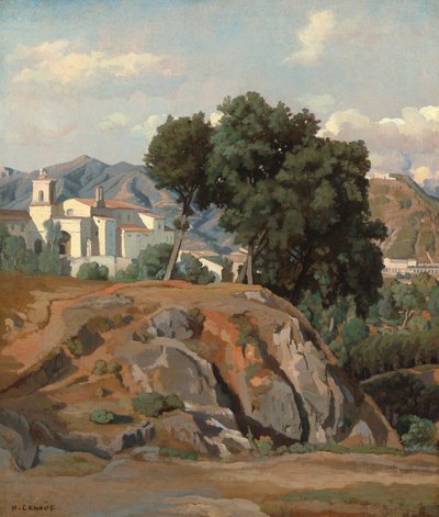 View of La Cava by Felix Hippolyte Lanoue