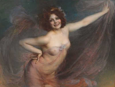 Portrait of Loie Fuller by Felix Hippolyte Lucas