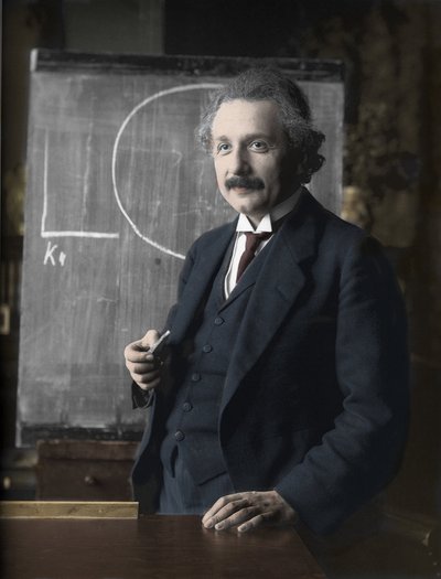 Portrait of Albert Einstein by Ferdinand (after) Schmutzer